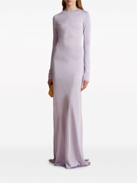 Robe longue avec manches longues Khaite violet