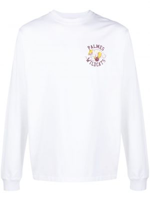 Sweatshirt aus baumwoll mit print Palmes weiß