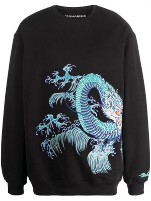 Sweatshirt aus baumwoll mit print Maharishi schwarz