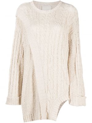 Pull en tricot avec manches longues Aeron blanc