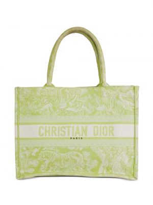 Τσάντα shopper Christian Dior πράσινο