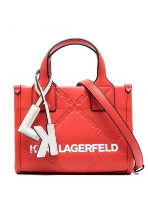 Borsa shopper Karl Lagerfeld rosso