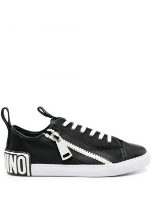 Blixtlås sneakers Moschino svart