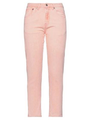 Джинсовые брюки (+) People, розовые
