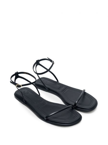 Kožené sandály 12 Storeez černé