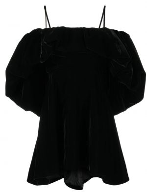 Aksamitna sukienka koktajlowa Etro czarna