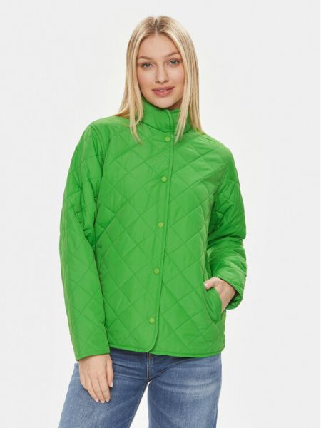 Laza szabású kabát Fransa zöld