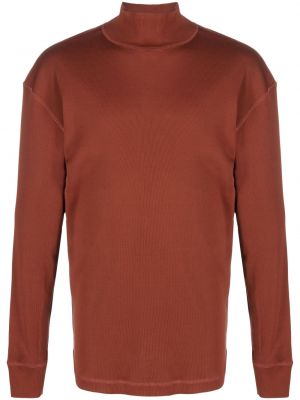 Bombažni pulover Lemaire rjava