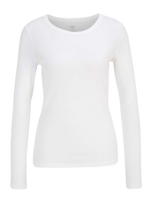 Тениска с дълъг ръкав Gap Petite бяло