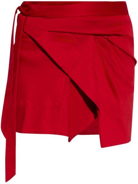 Βαμβακερή φούστα mini Isabel Marant κόκκινο