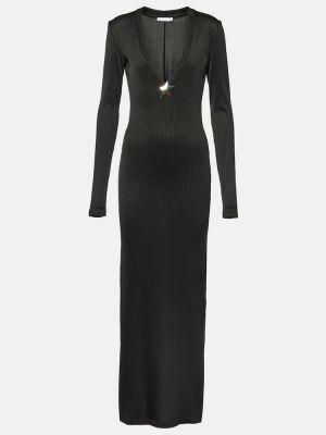 Μίντι φόρεμα από ζέρσεϋ με μοτίβο αστέρια Area μαύρο