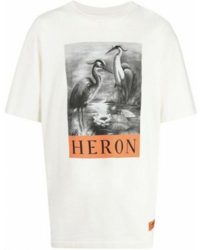 T-shirt Heron Preston, biały