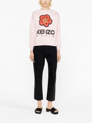 Sweat à fleurs à imprimé Kenzo rose