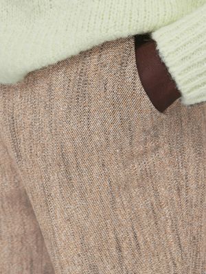 Pantaloni di lana plissettati Auralee marrone