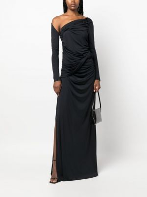 Asimetriškas vakarinė suknelė Rokh juoda