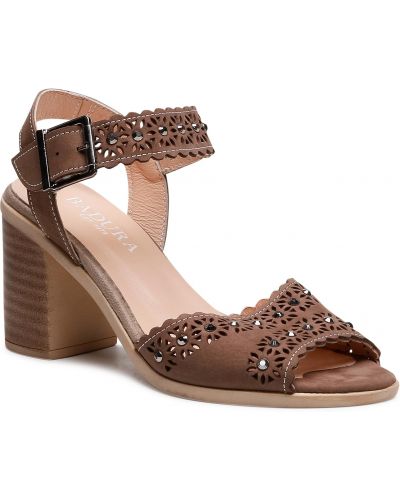 Sandały BADURA - 4906-69 Popielaty 3072