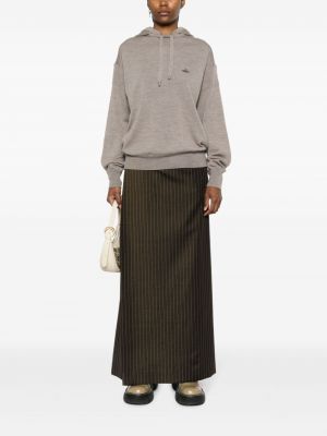 Vilnas kapučdžemperis Vivienne Westwood pelēks