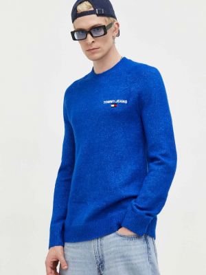 Sweter Tommy Jeans niebieski