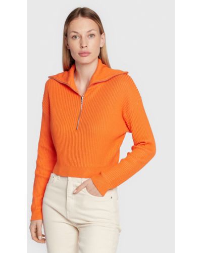 Pamut pulóver Cotton On narancsszínű