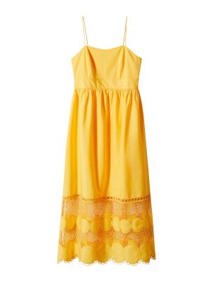 Dlouhé šaty Mango žltá