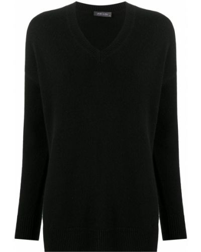 Jersey con escote v de tela jersey Philo-sofie negro