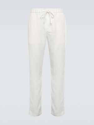 Pantaloni chino Frescobol Carioca alb
