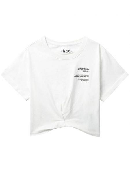 T-shirt aus baumwoll mit plisseefalten Izzue