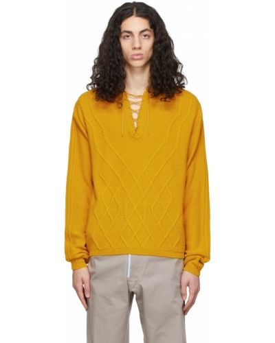 Sweter z akrylu Kiko Kostadinov, żółty