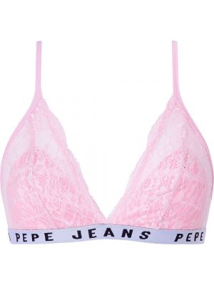 Кружевной бюстгальтер Pepe Jeans розовый