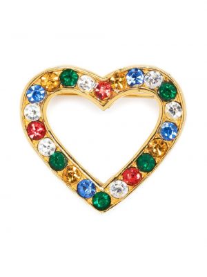 Καρφίτσα με μοτίβο καρδιά Moschino Pre-owned χρυσό