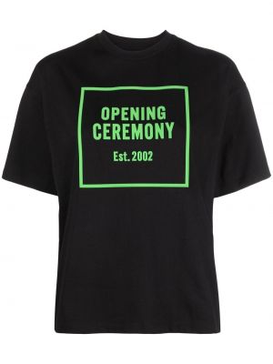 Kokvilnas t-krekls ar apdruku Opening Ceremony