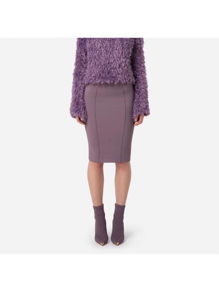 Falda de tubo Elisabetta Franchi violeta