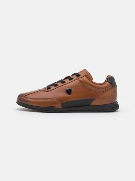 Sneakersy Polo Ralph Lauren brązowe