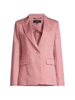 Льняная куртка Weekend Max Mara розовая