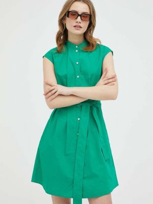 Sukienka mini bawełniana Marc O'polo zielona