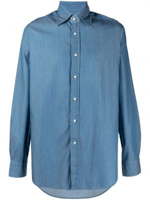 Camisa manga larga Tagliatore azul