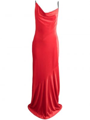 Μάξι φόρεμα ντραπέ Philosophy Di Lorenzo Serafini κόκκινο