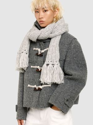 Sciarpa in lana d'alpaca Alanui grigio