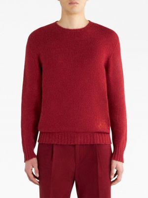 Kašmira džemperis ar izšuvumiem Etro sarkans