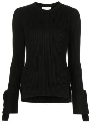Vlněné top s kulatým výstřihem 3.1 Phillip Lim - černá