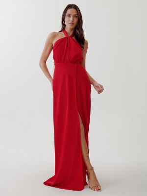 Вечерна рокля Tussah червено