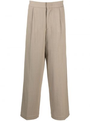 Pantaloni dritti di cotone Bonsai grigio