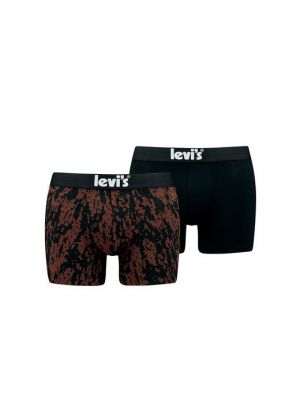 Boxers de algodón con estampado Levi's negro