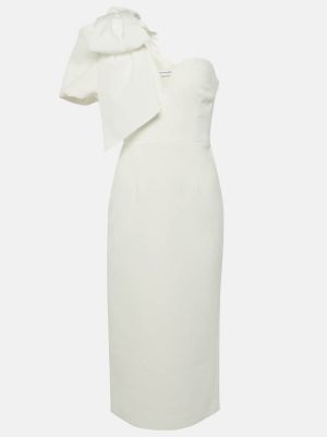 Midi šaty s mašľou Rebecca Vallance biela