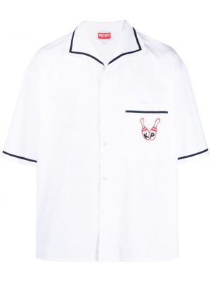 Риза бродирана Kenzo бяло