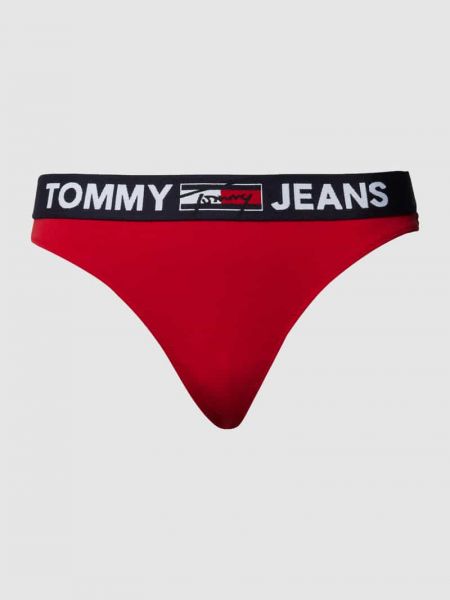 Stringi Tommy Jeans czerwone