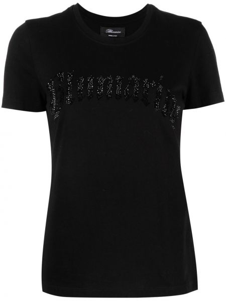 T-shirt con scollo tondo Blumarine nero