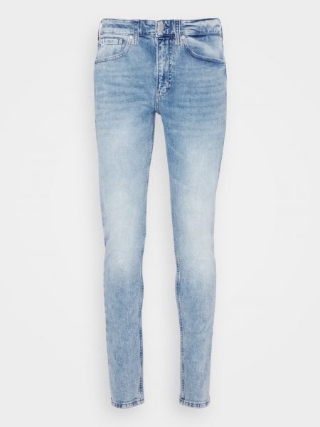 Zwężane dżinsy Calvin Klein Jeans niebieskie