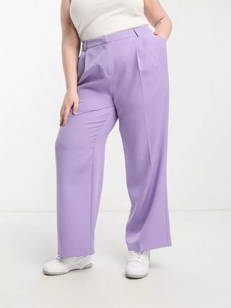 Элегантные брюки Yours фиолетовые