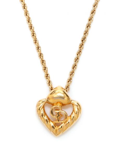 Pakabukas su širdelėmis Christian Dior Pre-owned auksinė